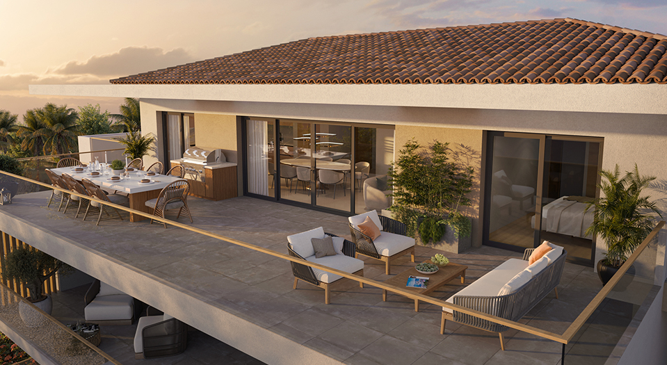 Programme neuf CANNES Cœur de ville - Perspective Terrasse