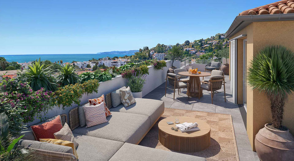 Immobilier neuf GOLFE-JUAN Proche centre - Vue depuis la résidence