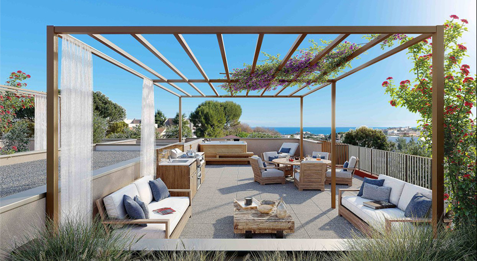 Programme neuf ANTIBES Proche commodités- Terrasse