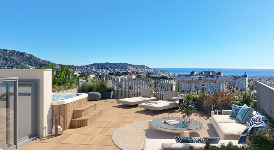 Programme neuf NICE CENTRE Cimiez - rooftop