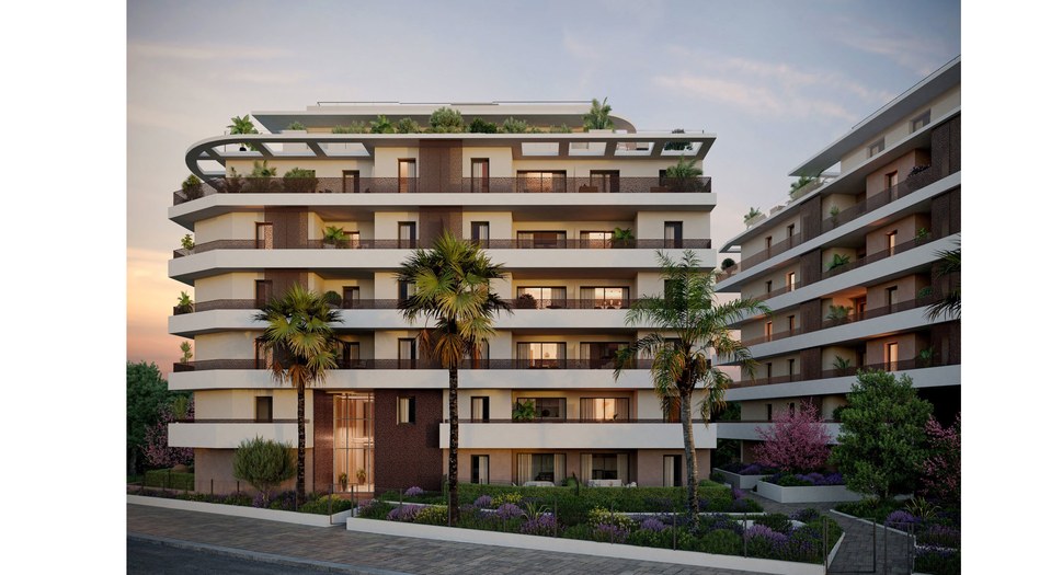 Immobilier neuf Villeneuve-Loubet — rooftop avec vue panoramique sur la Méditerranée
