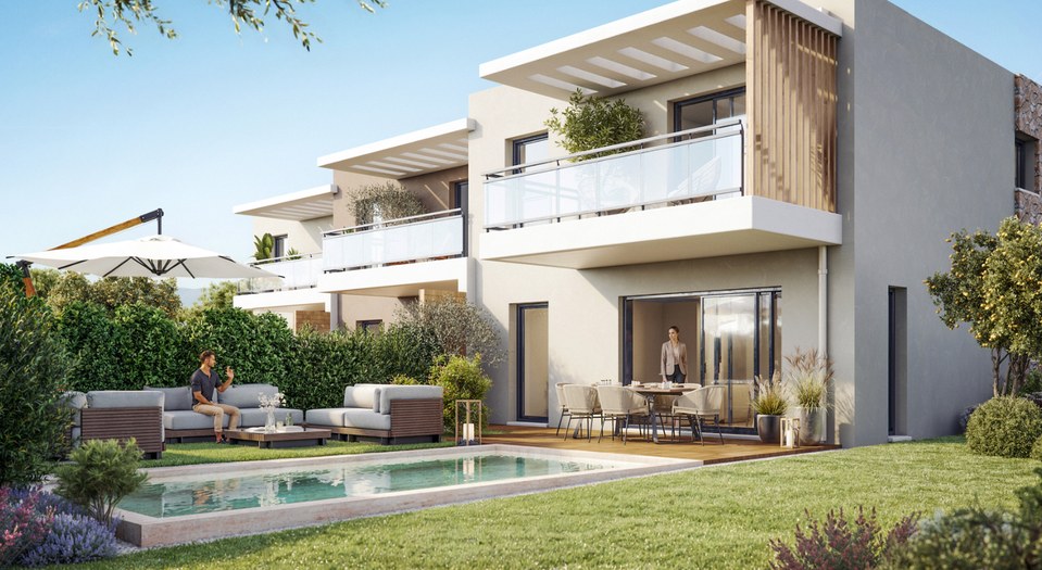 Villa neuve avec piscine privative et jardin arboré à Cagnes-sur-Mer