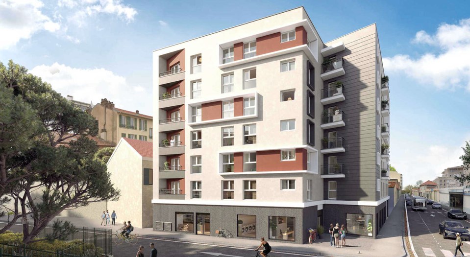 Nissa Campus Nice — façade contemporaine, résidence idéale pour investisseurs LMNP