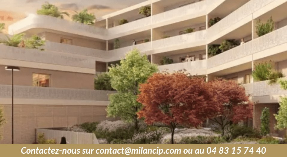 Résidence neuve Cagnes-sur-Mer — façade et jardins