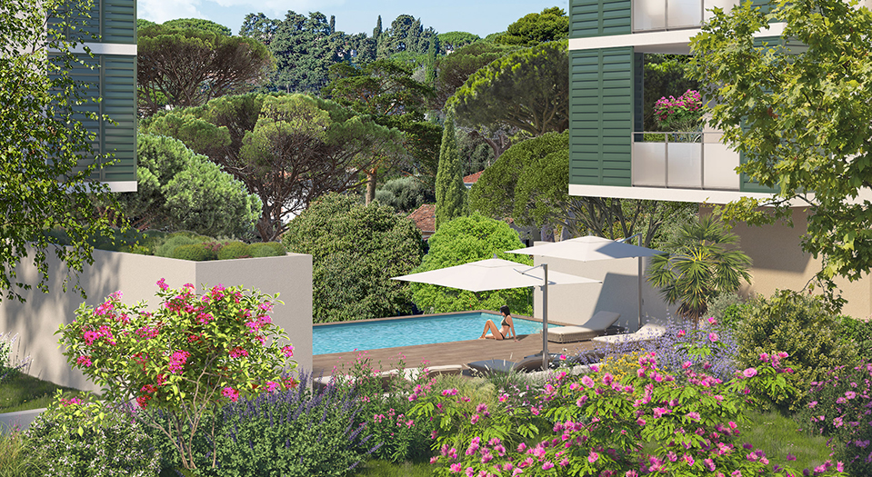 Résidence neuve VILLENEUVE-LOUBET Plage à 900 m- piscine