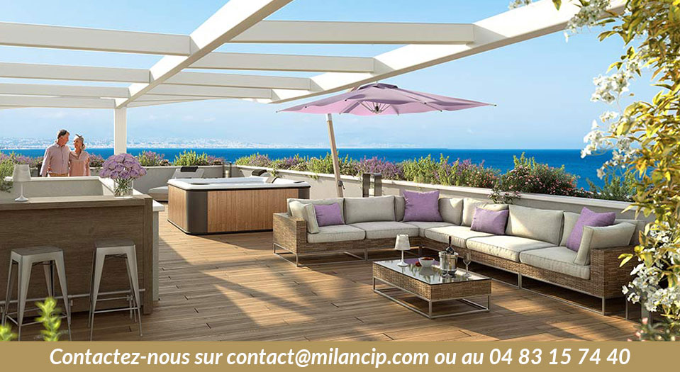 Résidence neuve ANTIBES Vauban -perspective rooftop