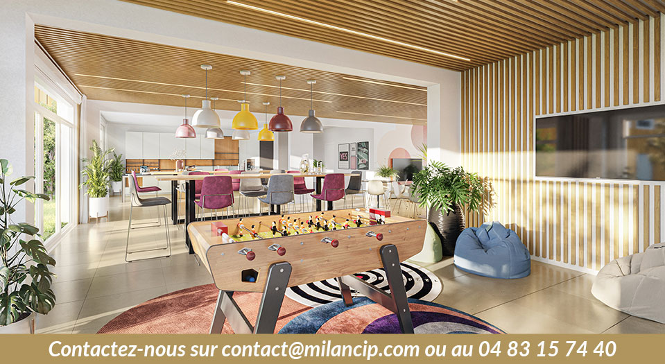 Investisseurs LMNP NICE EST Résidence gérée - espace commun