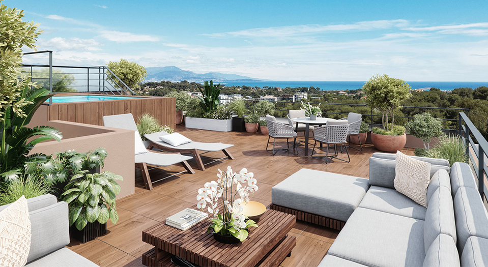 Résidence neuve ANTIBES Proche Sophia Antipolis-Solarium