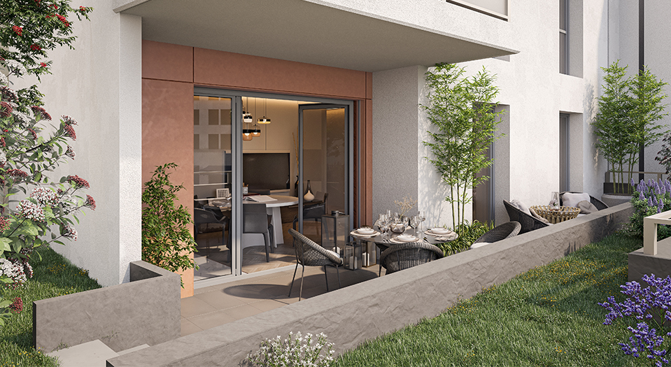 Résidence neuve NICE CENTRE Saint-Jean d’Angély - terrasse